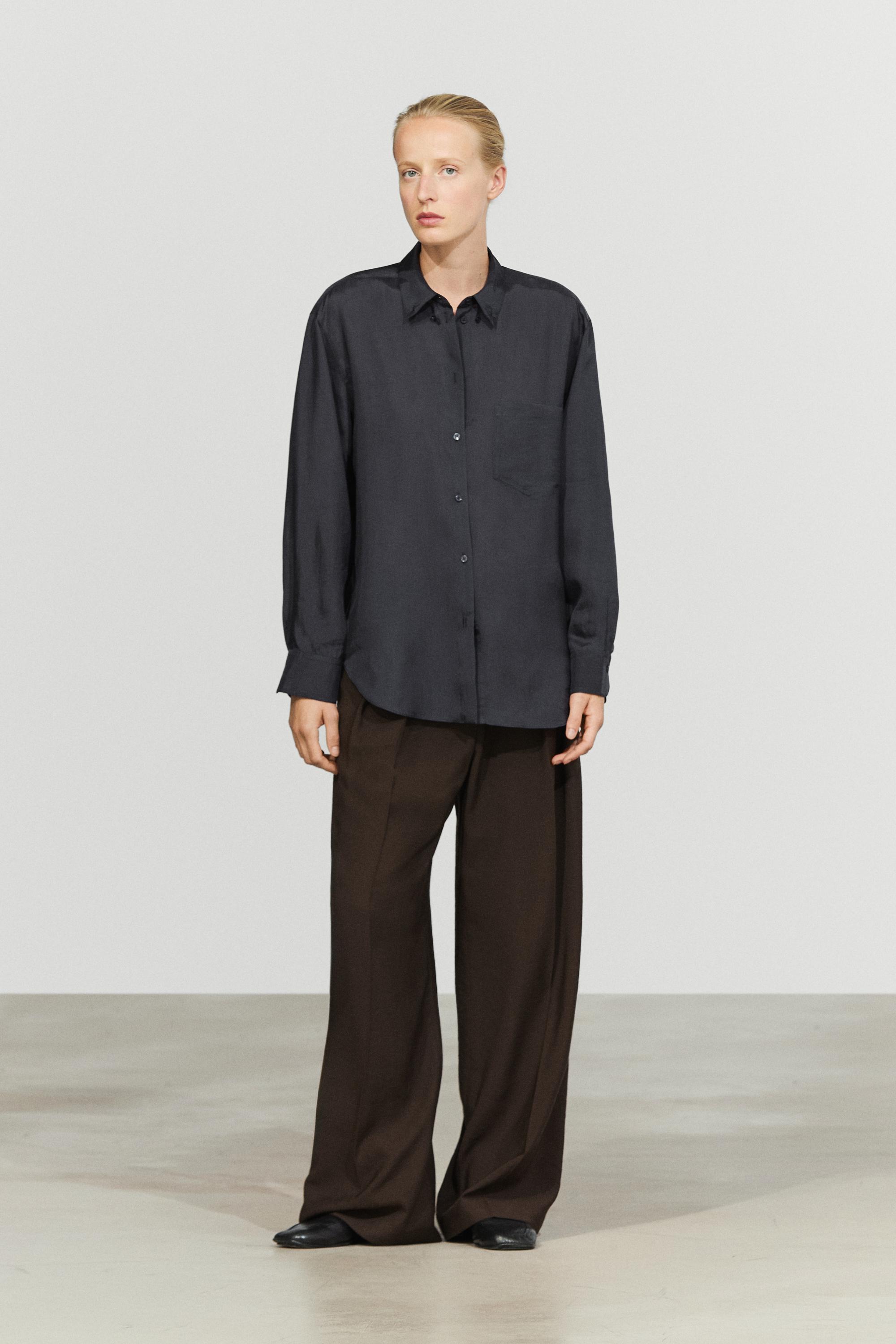 Chemise fluide à poche